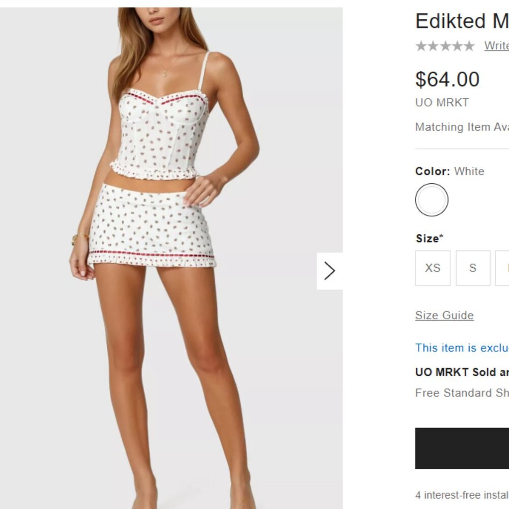 Edikted Mica Floral Cupped Corset